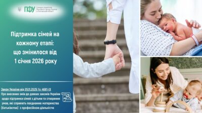 ПІДТРИМКА СІМЕЙ НА КОЖНОМУ ЕТАПІ: ЩО ЗМІНИЛОСЯ ВІД 1 СІЧНЯ 2026 РОКУ